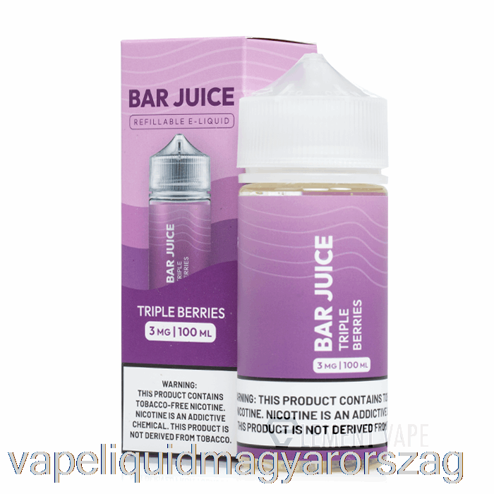 Tripla Bogyós Gyümölcsök - Bárlé - 100 Ml 0mg Vape E Cigi